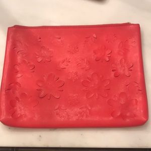 Banana Republic Red Laser Cut Pouch